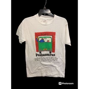 Pushasaurus Unique T-shirt Medium USA Stedman‎ Tag SOME STAINS